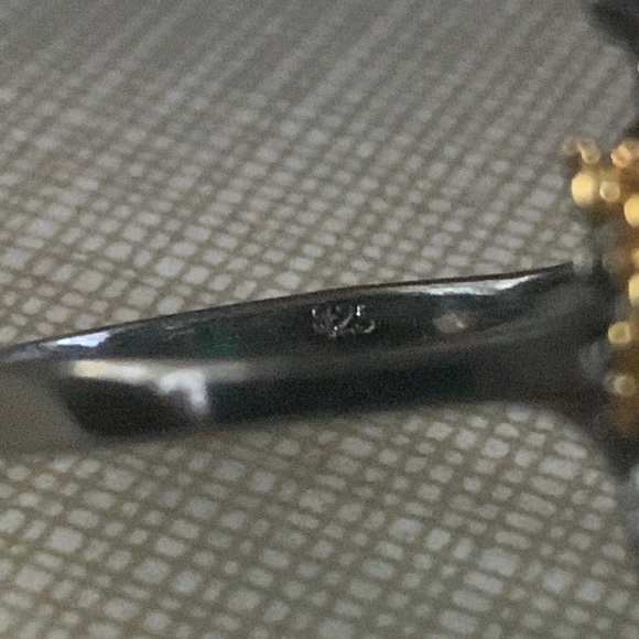 NATURAL Aventurine Peridot Garnet SS 925 RING - Picture 10 of 13